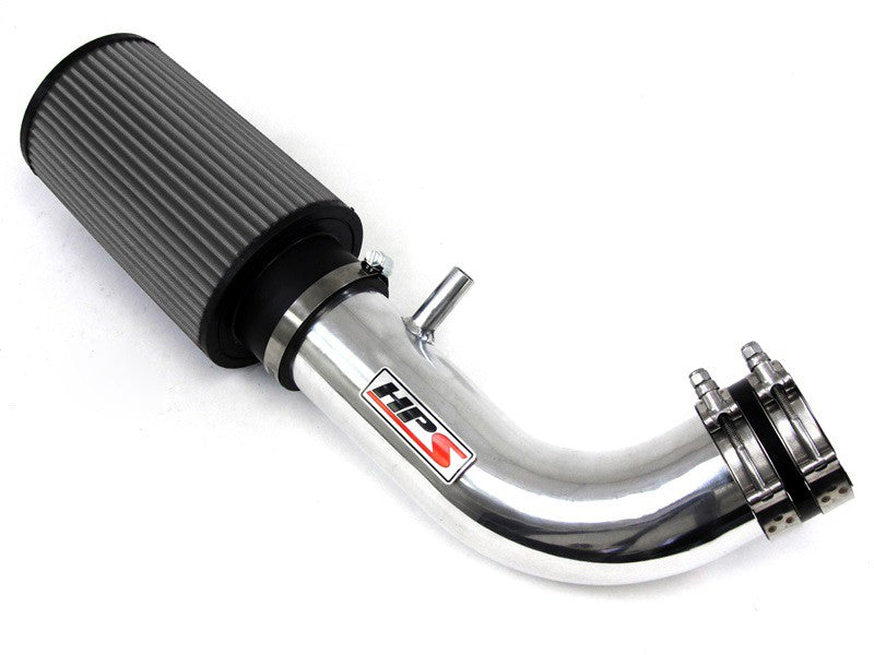 HPS Polish Shortram Air Intake Kit with Filter For 07-11 Jeep Wrangler 3.8L V6-Air Intake Systems-BuildFastCar-827-300P