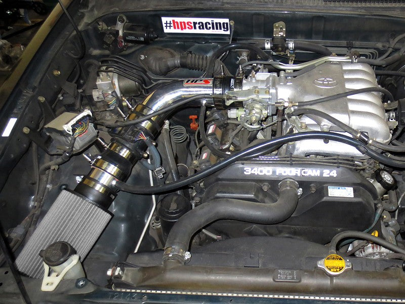 HPS Performance Polish Shortram Air Intake for 1996-1998 Toyota 4Runner 3.4L V6-Air Intake Systems-BuildFastCar-827-507P-1