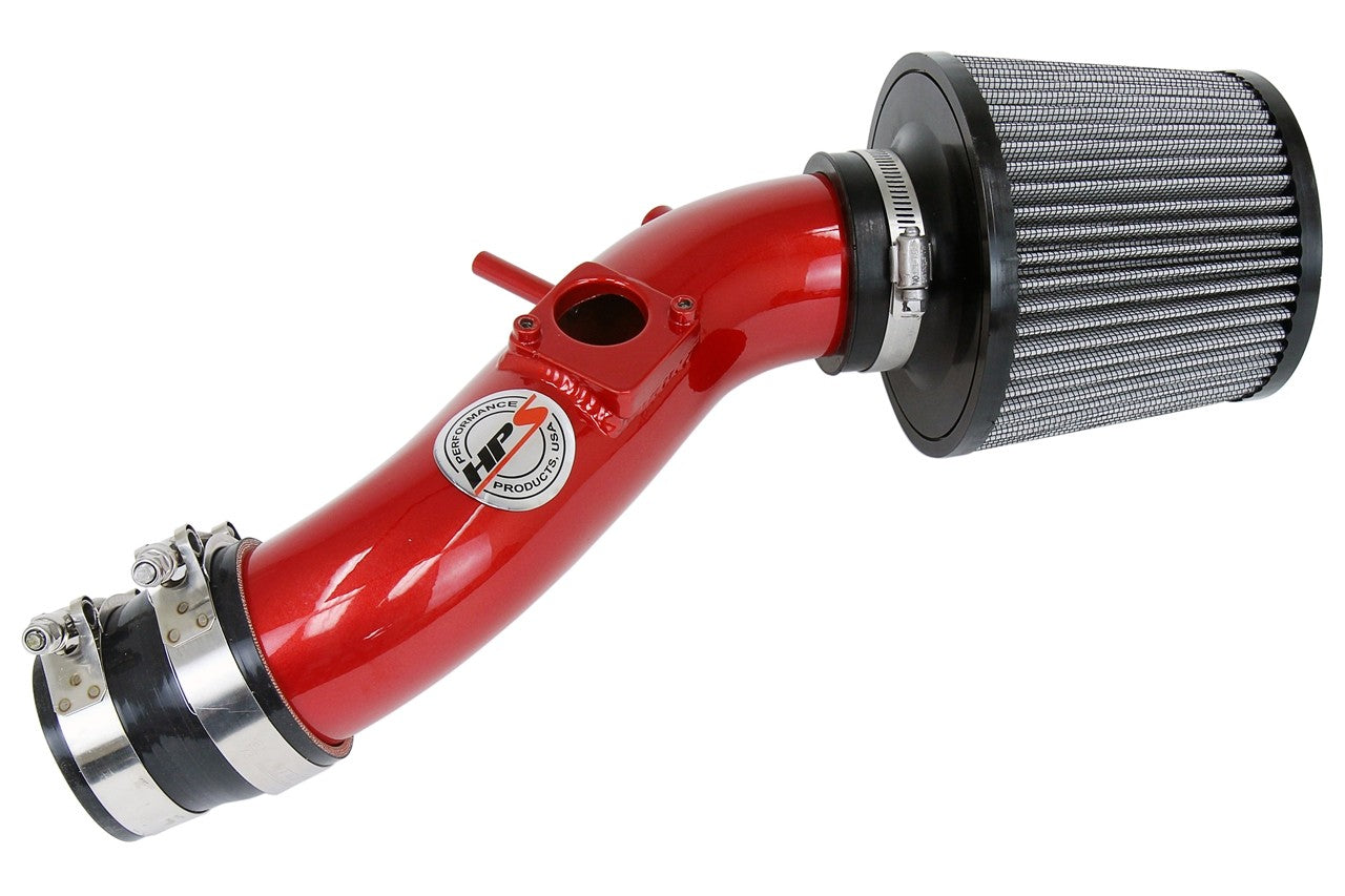 HPS Performance Red Shortram Air Intake for 2003-2004 Pontiac Vibe 1.8L-Air Intake Systems-BuildFastCar-827-513R-1