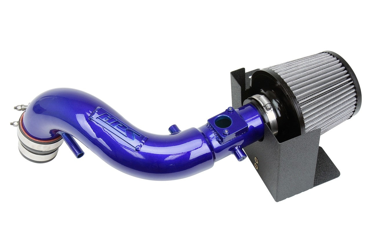 HPS Performance Shortram Air Intake Kit 2007-2010 Scion tC 2.4L, Includes Heat Shield, Blue