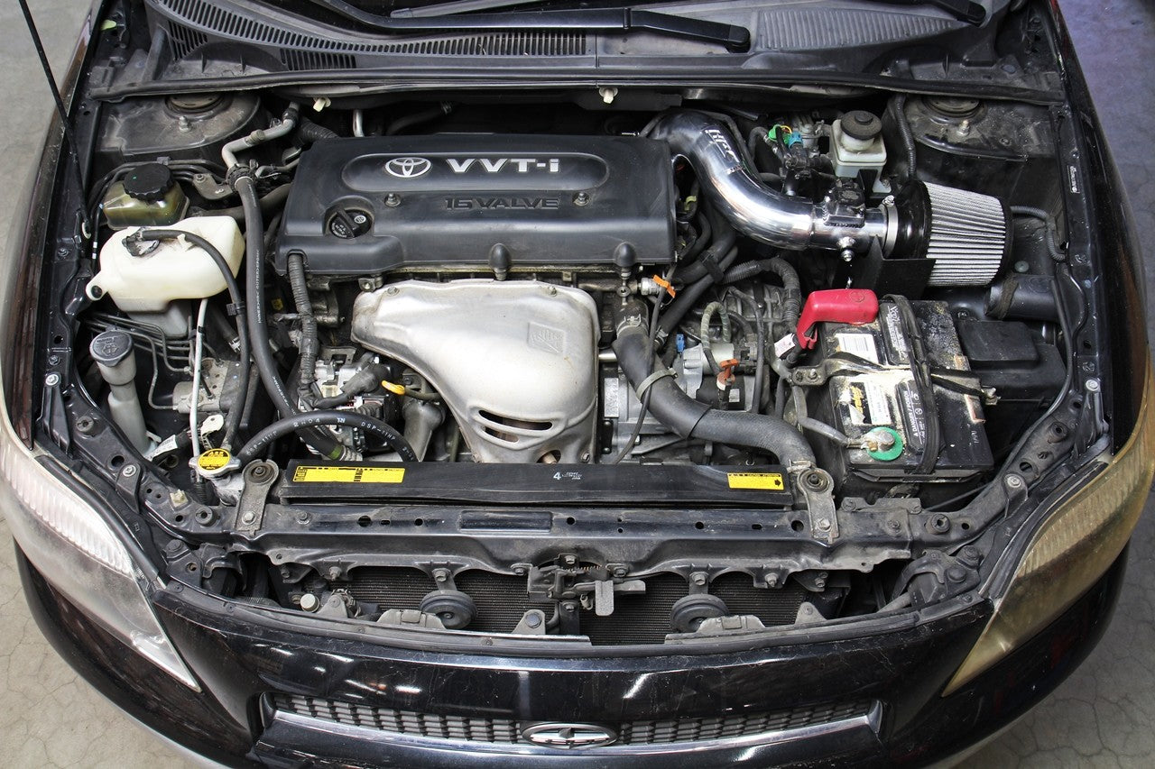 HPS Performance Shortram Air Intake Kit 2007-2010 Scion tC 2.4L, Includes Heat Shield, Red