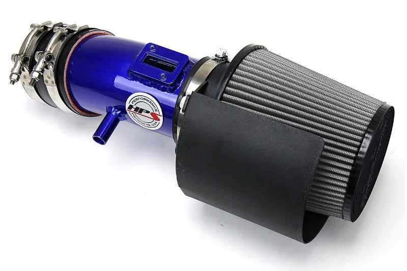 HPS Blue Shortram Air Intake+Heatshield+Filter For 09-17 Nissan Maxima V6 3.5L-Air Intake Systems-BuildFastCar-827-533BL