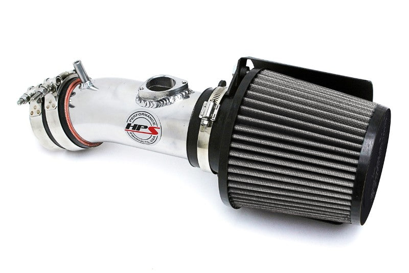 HPS Polish Shortram Air Intake+Heatshield+Filter For 14-17 Mazda Mazda6 2.5L-Air Intake Systems-BuildFastCar-827-547P