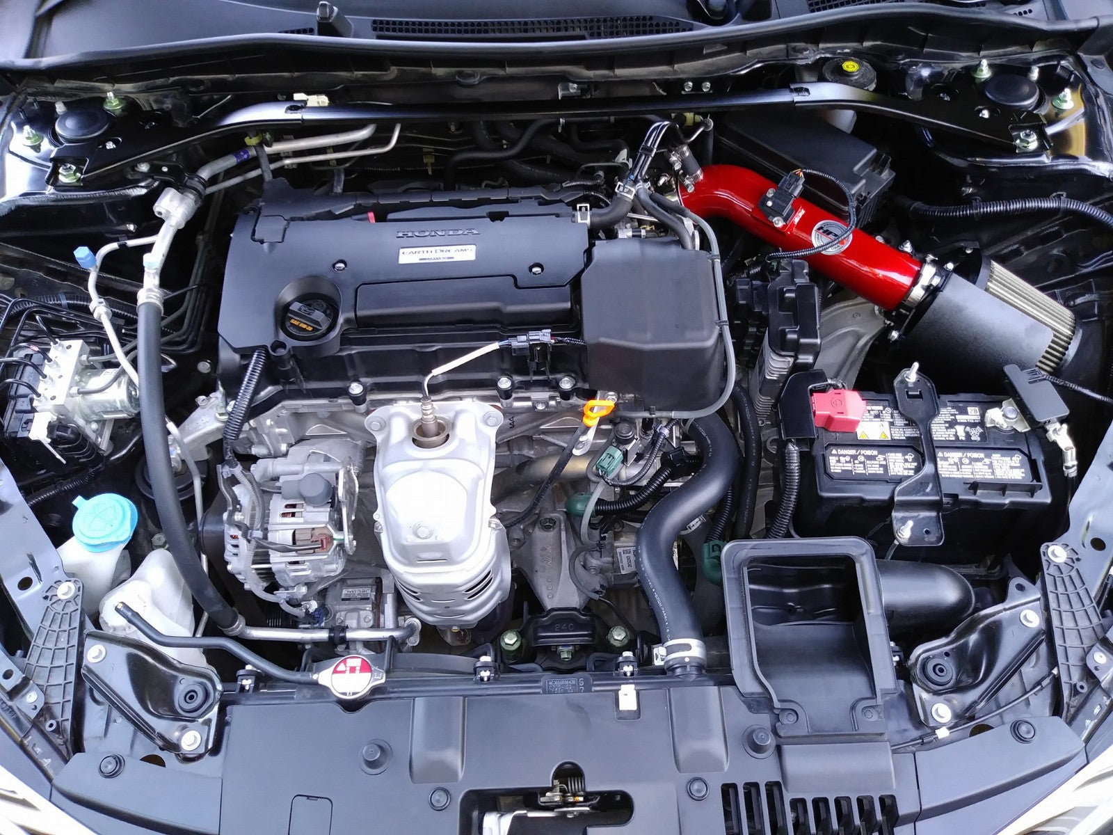 HPS Performance Red Shortram Air Intake for 2013-2017 Honda Accord 2.4L-Air Intake Systems-BuildFastCar-827-555R