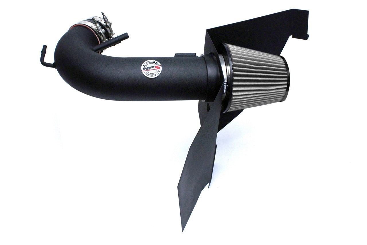 HPS Performance Black Shortram Air Intake for 2015-2017 Ford Mustang GT V8 5.0L-Air Intake Systems-BuildFastCar-827-556WB
