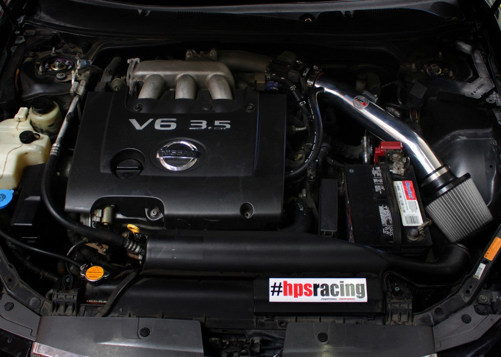 HPS Performance Blue Shortram Air Intake for 2004-2008 Nissan Maxima V6 3.5L-Air Intake Systems-BuildFastCar-827-558BL-1