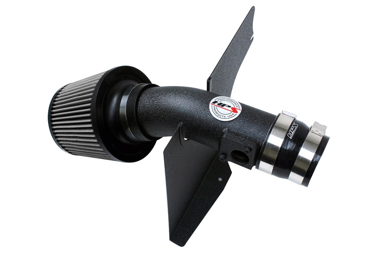 HPS Performance Black Shortram Air Intake for 2008-2014 Subaru WRX STI 2.5L Turbo-Air Intake Systems-BuildFastCar-827-566WB-1