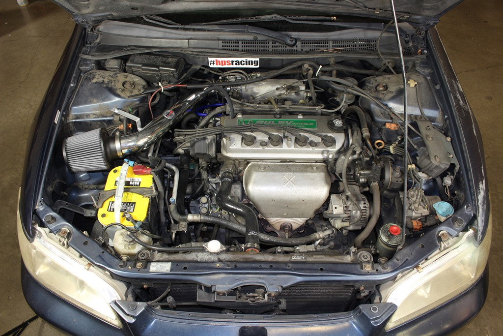 HPS Performance Black Shortram Air Intake for 1998-2002 Honda Accord 2.3L DX EX LX VP SE-Air Intake Systems-BuildFastCar-827-579WB