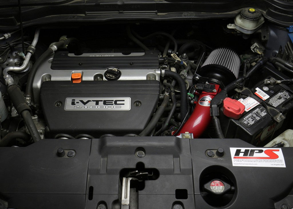 HPS Performance Polish Shortram Air Intake for 2007-2009 Honda CR-V 2.4L-Air Intake Systems-BuildFastCar-827-588P
