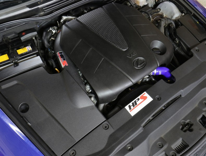 HPS Black Shortram Air Intake+Heatshield with Filter For 06-13 Lexus IS350-Air Intake Systems-BuildFastCar-827-597WB-1