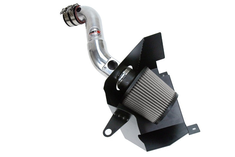 HPS Polish Shortram Air Intake+Heatshield with Filter For 16-19 Honda Civic 2.0L-Air Intake Systems-BuildFastCar-827-599P