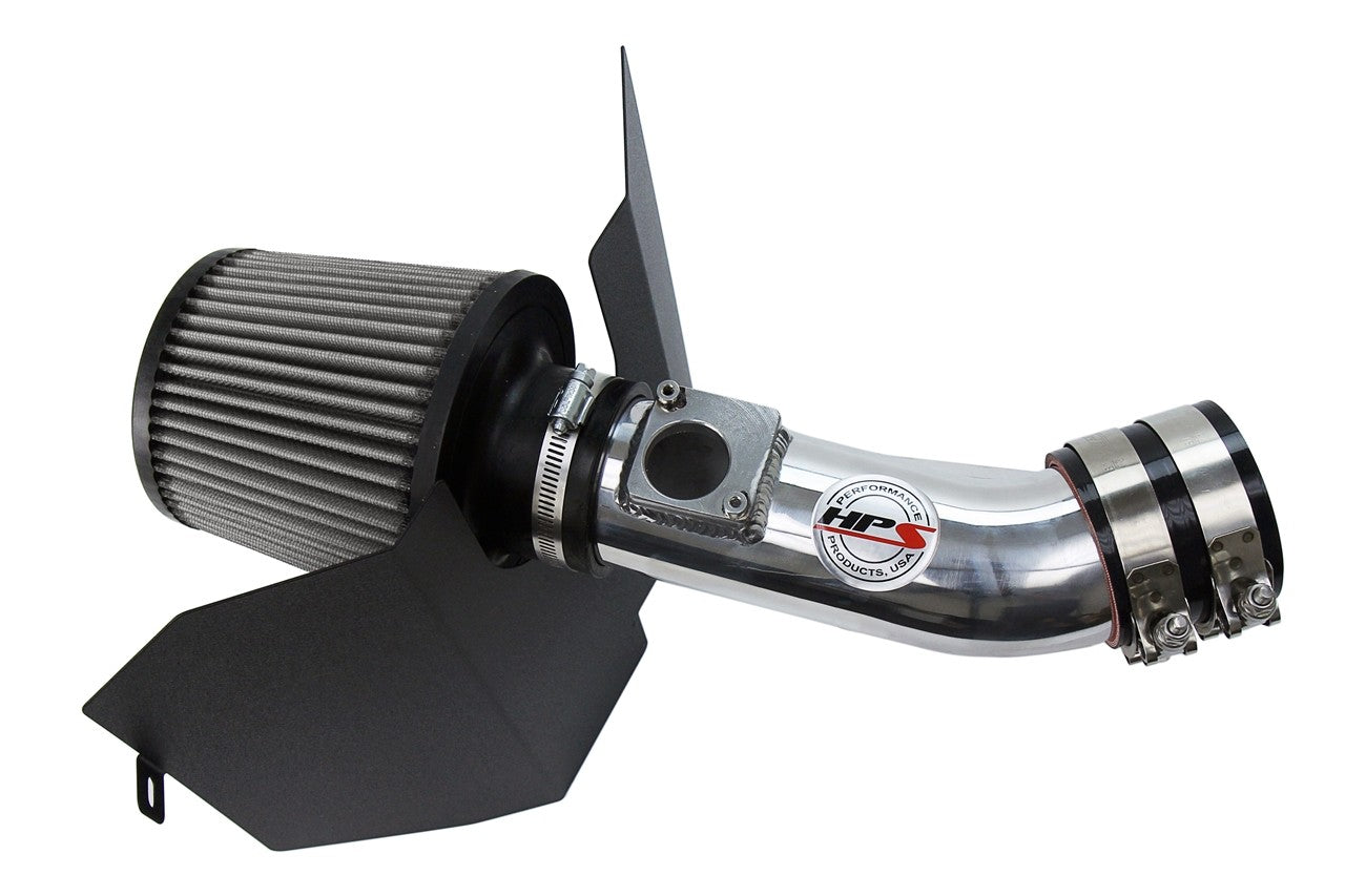 HPS Performance Polish Shortram Air Intake for 2006-2007 Subaru WRX 2.5L Turbo-Air Intake Systems-BuildFastCar-827-606P-1