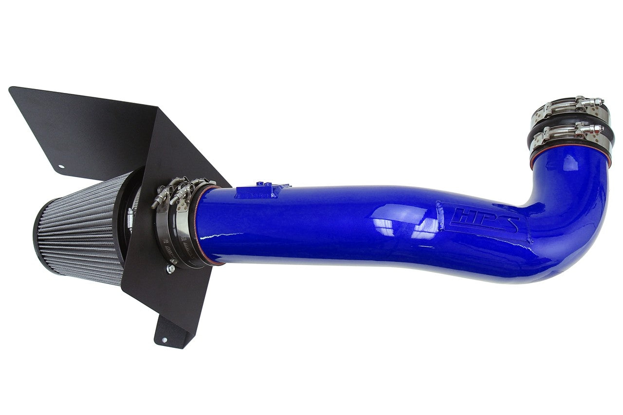 HPS Performance Blue Shortram Air Intake Kit for 2009-2014 Cadillac Escalade 6.2L V8-Air Intake Systems-BuildFastCar