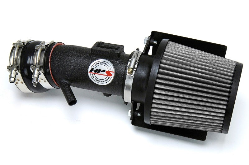 HPS Black Shortram Air Intake+Heatshield with Filter For 15-18 Nissan Murano-Air Intake Systems-BuildFastCar-827-680WB-1