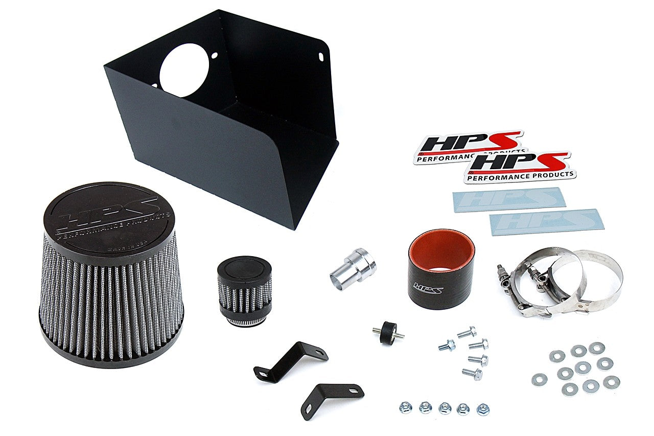 HPS Cold Air Intake Kit 00-06 Volkswagen Golf GTI MK4 1.8T Turbo Blue Short Cool Ram Heat Shield 827-685BL