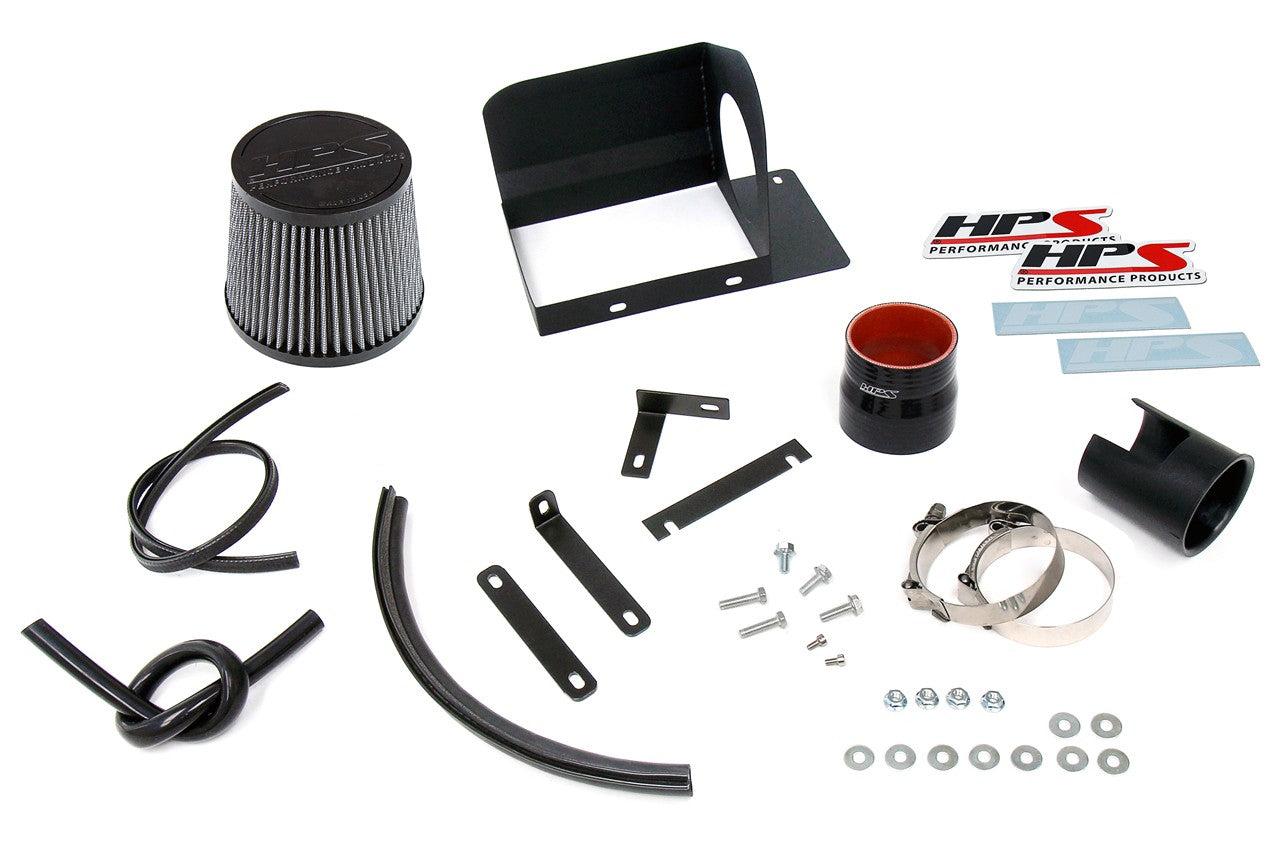 HPS Cold Air Intake Kit 13-18 Mazda Mazda3 2.0L Skyactiv Red Short Cool Ram Heat Shield 827-686R