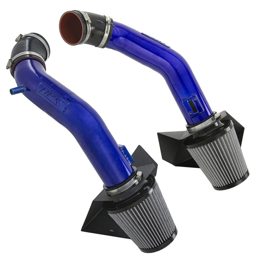 HPS Blue Shortram Air Intake Kit For Infiniti 11-13 M56/14-19 Q70 5.6L V8 Y51