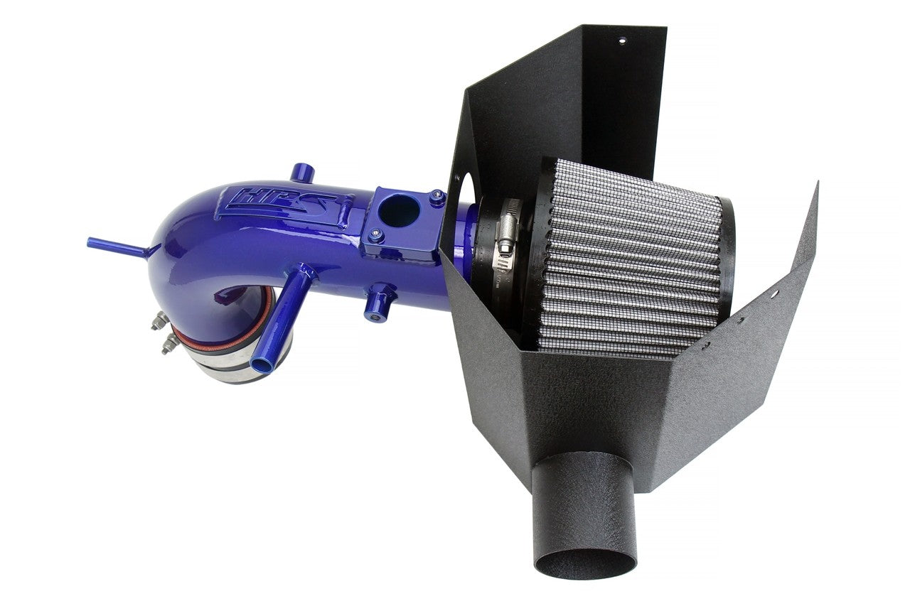 HPS Blue Shortram Air Intake with Heat Shield For 12-17 Toyota Camry 2.5L XV50