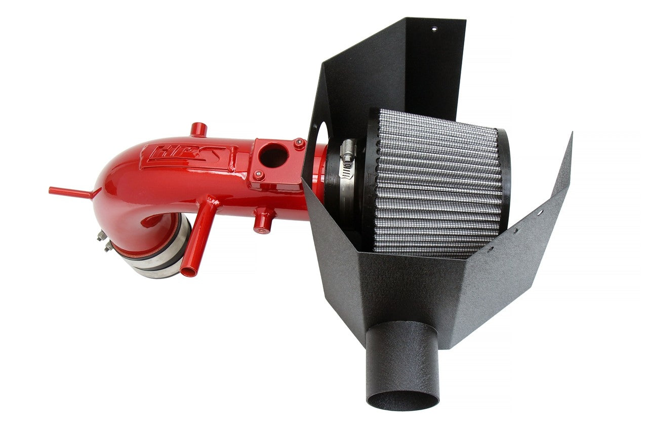 HPS Red Shortram Air Intake with Heat Shield For 12-17 Toyota Camry 2.5L XV50