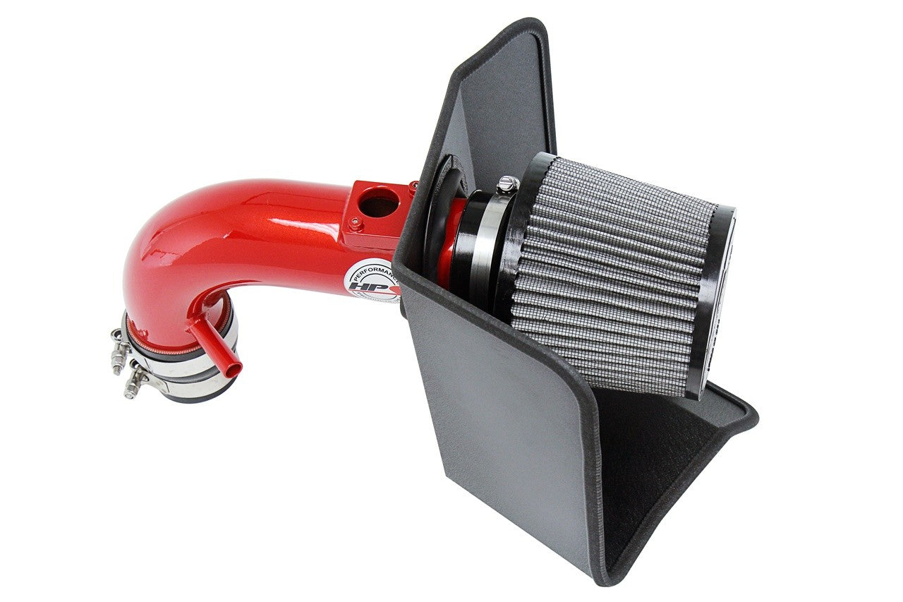 HPS Shortram Air Intake Kit 2008-2015 Scion xB 2.4L, Includes Heat Shield, Red