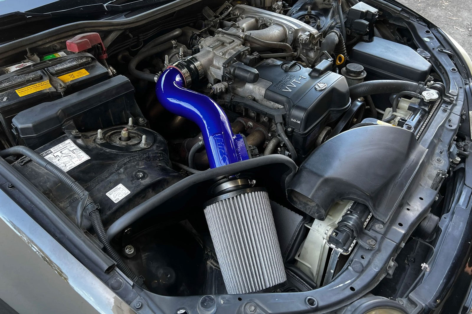 HPS Black Aluminum Shortram Air Intake Heat Shield 827-705WB 827-705WB