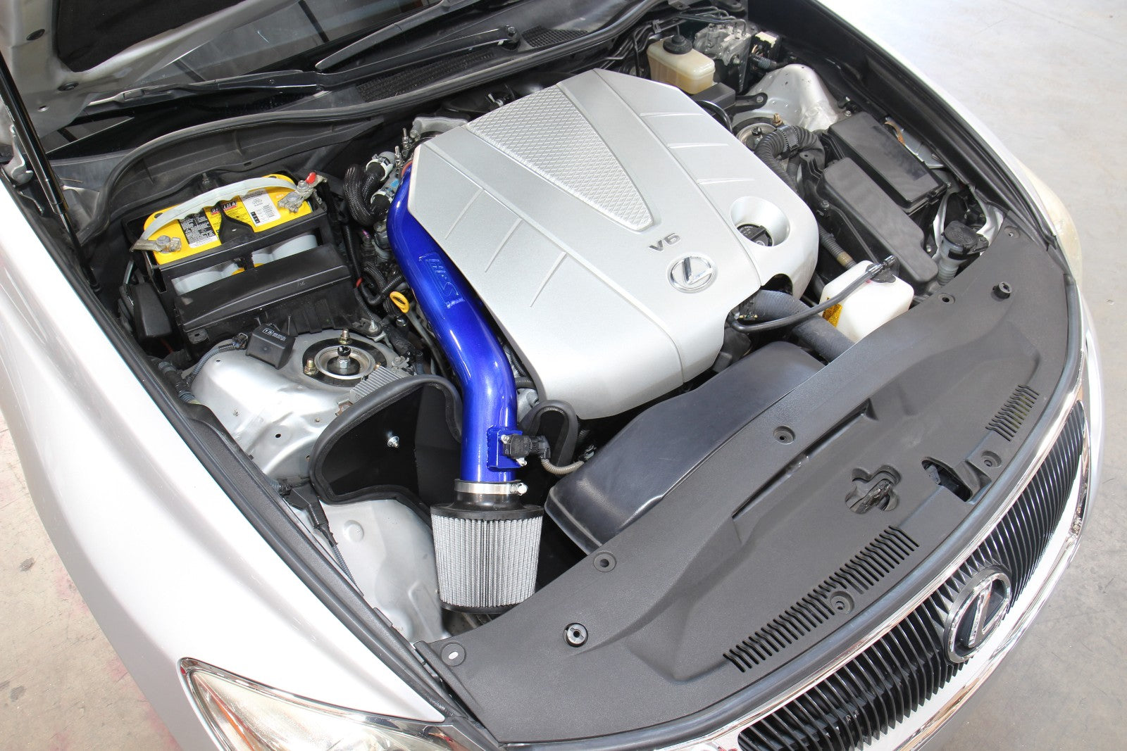 HPS Polish 827-720P Shortram Air Intake Kit w/Heat Shield 827-720P