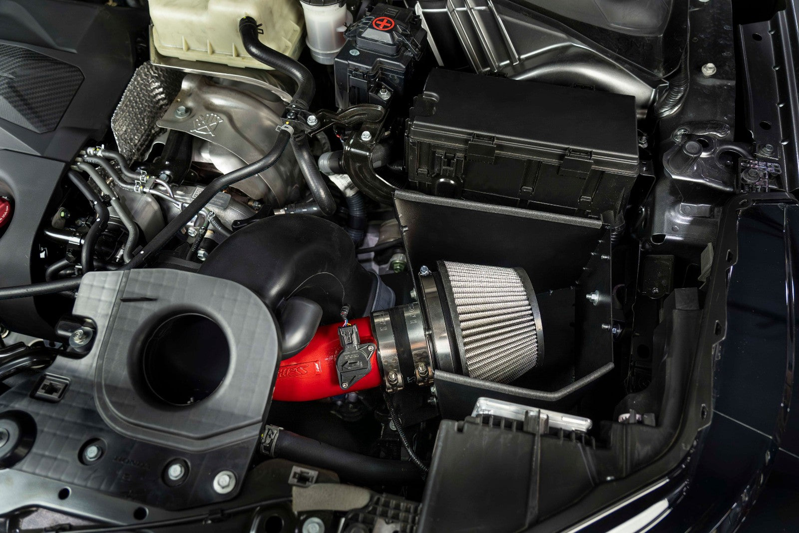 HPS 827-728R Red Shortram Air Intake w/Heat Shield 827-728R