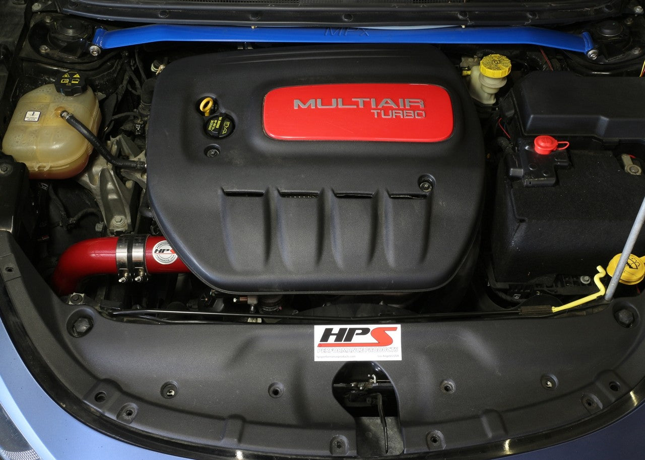 HPS Performance Red Cold Air Intake for 2013-2014 Dodge Dart 1.4L Turbo-Air Intake Systems-BuildFastCar-837-576R