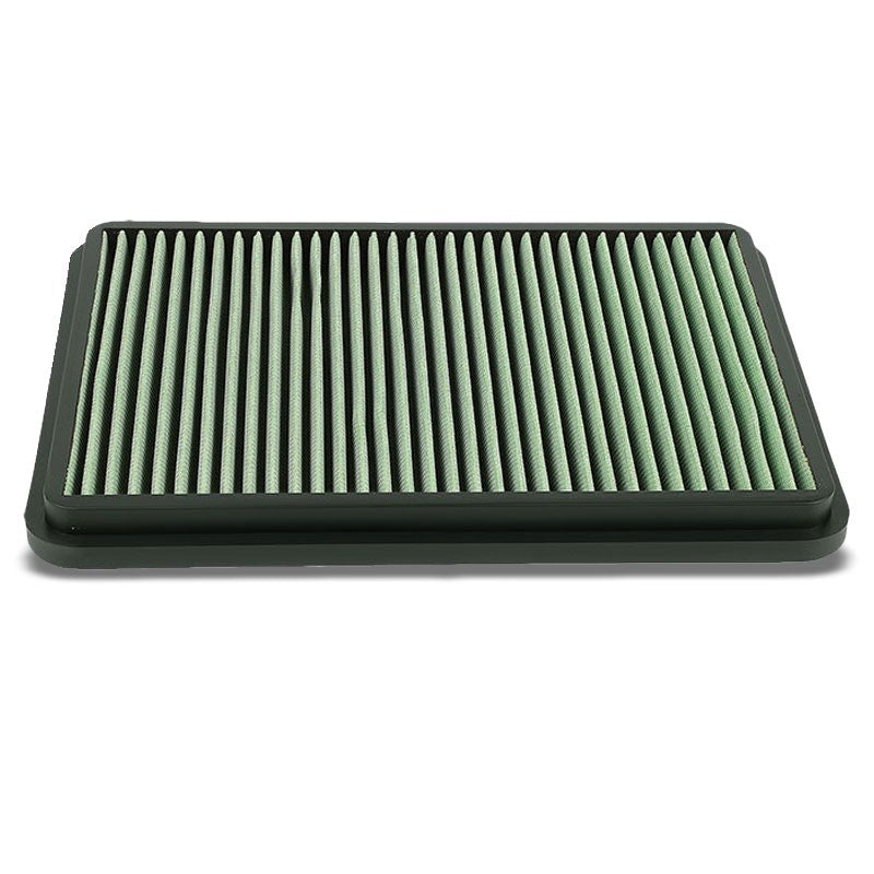 Green High Flow Cotton Washable Drop-In Panel Air Filter For 03-08 4Runner 4.7L-Performance-BuildFastCar