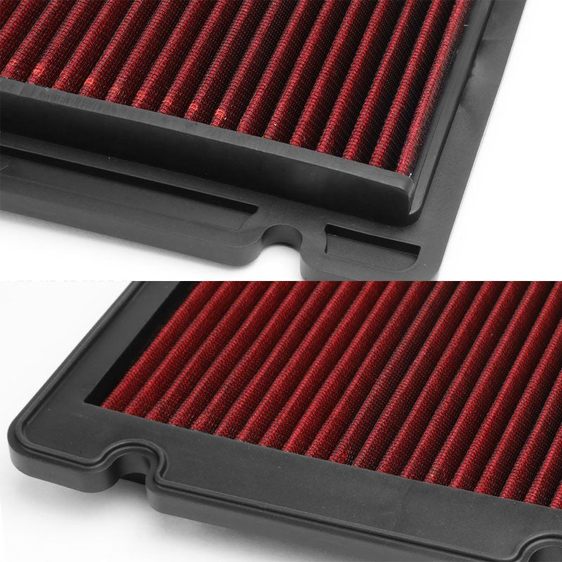 Red High Flow Cotton Gauze OE Style Drop-In Panel Air Filter For 04-11 Aveo-Performance-BuildFastCar