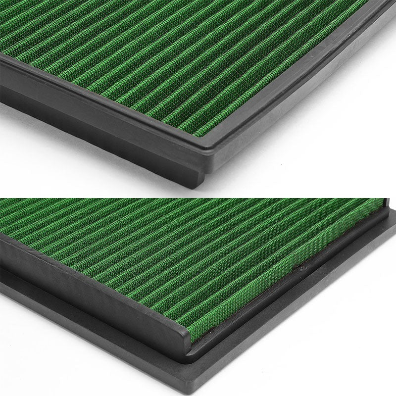 Green High Flow Cotton OE Style Drop-In Panel Air Filter For 10-17 4Runner 4.0L-Performance-BuildFastCar