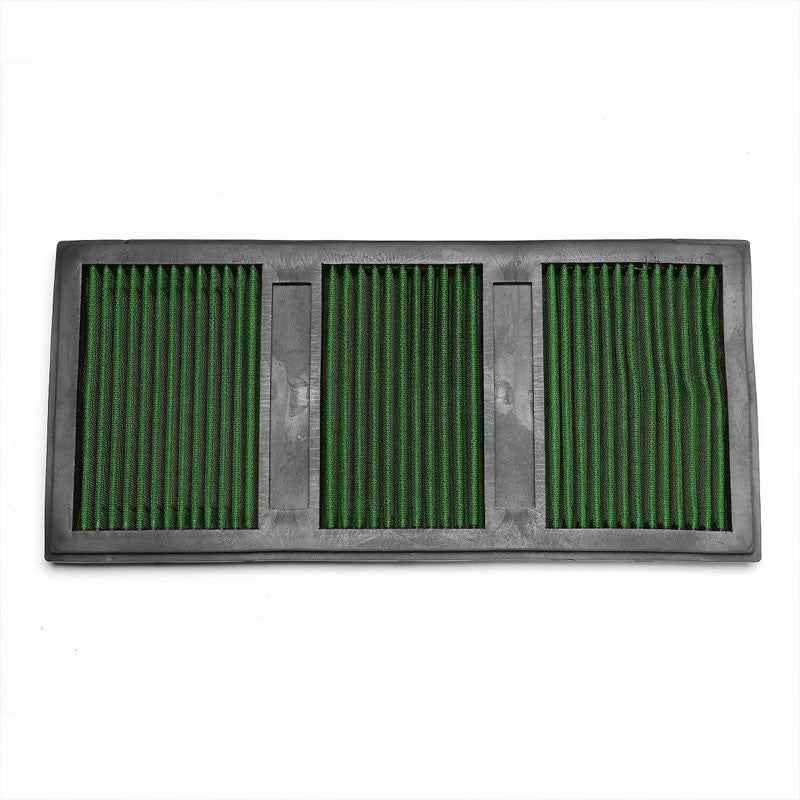 Green High Flow Cotton OE Style Drop-In Panel Air Filter For 12-16 Benz E350-Performance-BuildFastCar