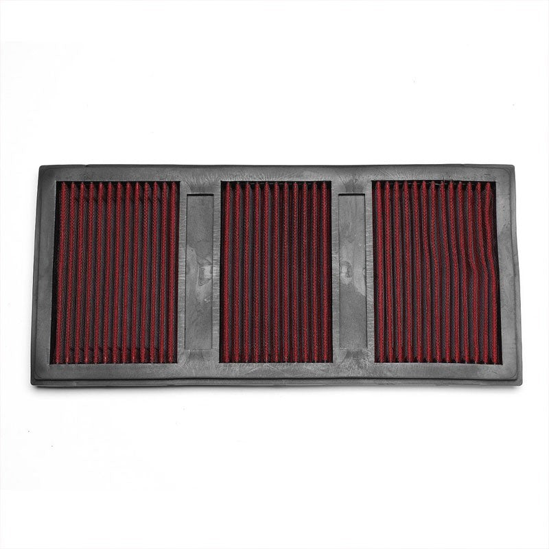 Red High Flow Performance Washable Drop-In Panel Air Filter For 12-16 Benz E350-Performance-BuildFastCar
