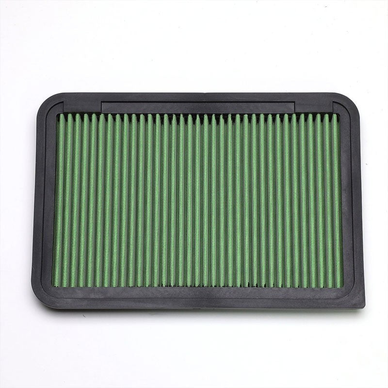 Green High Flow Washable OE Drop-In Panel Air Filter For 07-17 Camry 2.4L 2.5L-Performance-BuildFastCar
