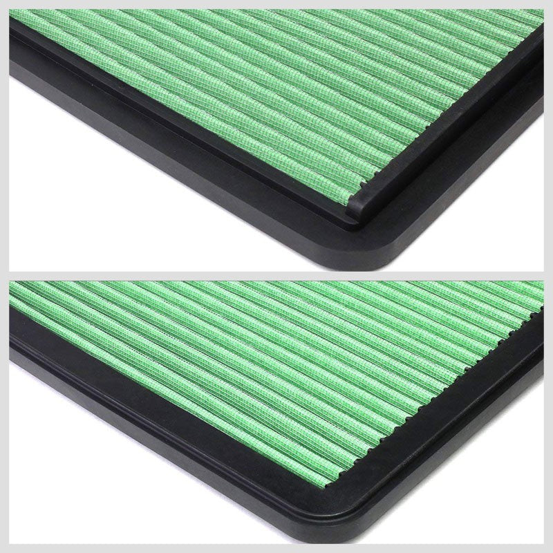 Green High Flow Performance Drop-In Panel Air Filter For 07-11 Holden Epica 2.4L-Performance-BuildFastCar