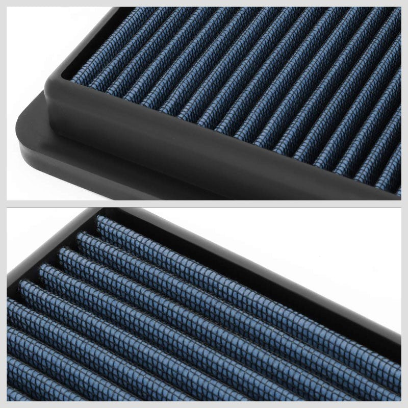 Blue Cotton OE Style Drop-In Panel Air Filter For 12-18 Mazda 3 2.0L/2.3L/2.5L-Filter-BuildFastCar-BFC-AIRFILPAN-184-BL