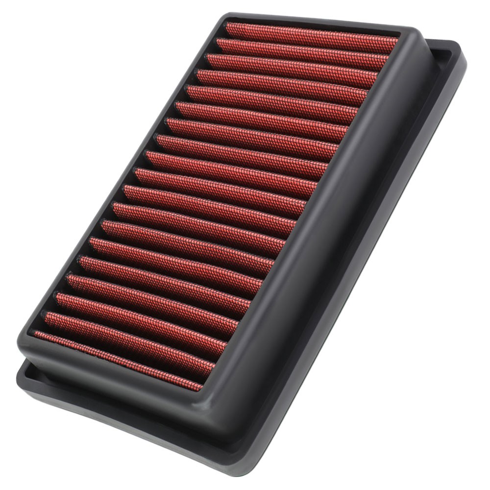 Red Washable Drop-In Panel Air Filter 16-18 Smart Fortwo 0.9 Turbo BFC-AIRFILPAN-201-RD