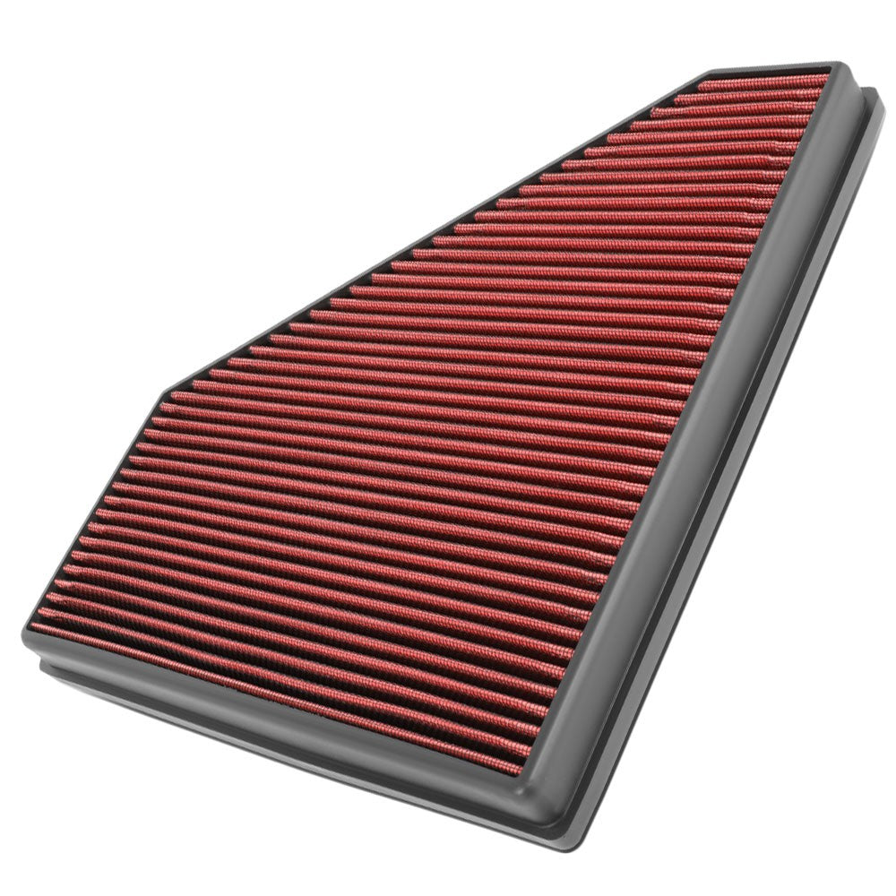 Red Washable Drop-In Panel Air Filter 16-20 Camaro 2.0L 3.6L BFC-AIRFILPAN-203-RD