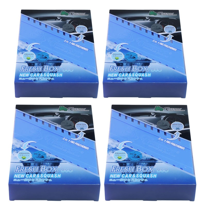 4xBox New Car Squash Scent Gel 200g Car/Home/Bath Air Freshener Odor Deodorizer-Accessories-BuildFastCar
