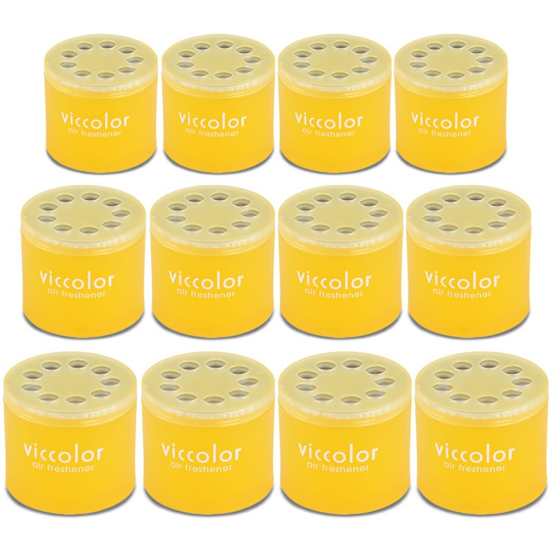 12x Viccolor Gel Based Can/Tropical Scent Air Freshener Indoor Truck/Van/Truck-Miscellaneous-BuildFastCar