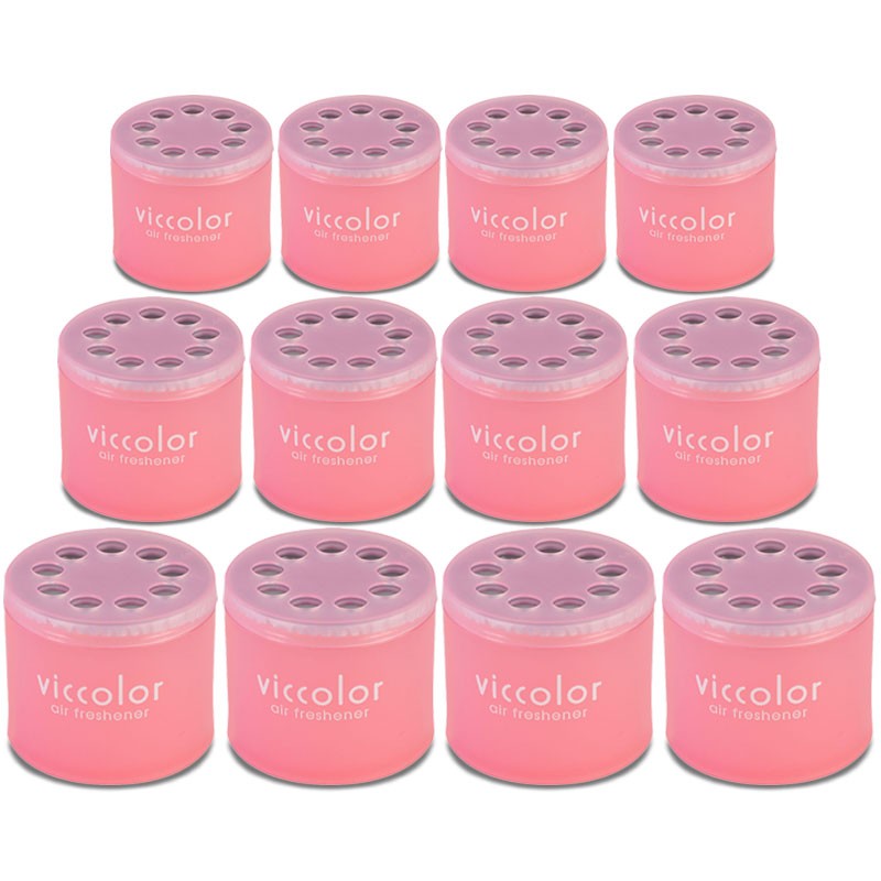 12x Viccolor Gel Based 85g Can/Peach & Kiss Scent Air Freshener Truck/Van-Miscellaneous-BuildFastCar