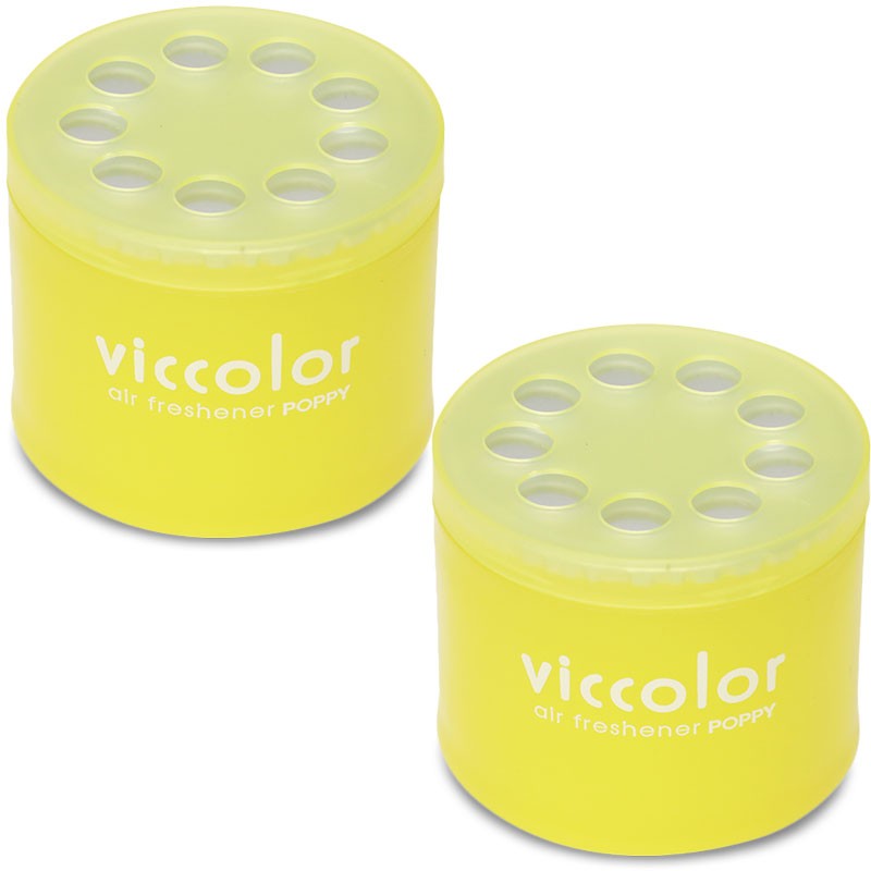 2x Viccolor Gel Based 85g Can/Lemon Squash Scent Air Freshener Auto Car-Miscellaneous-BuildFastCar