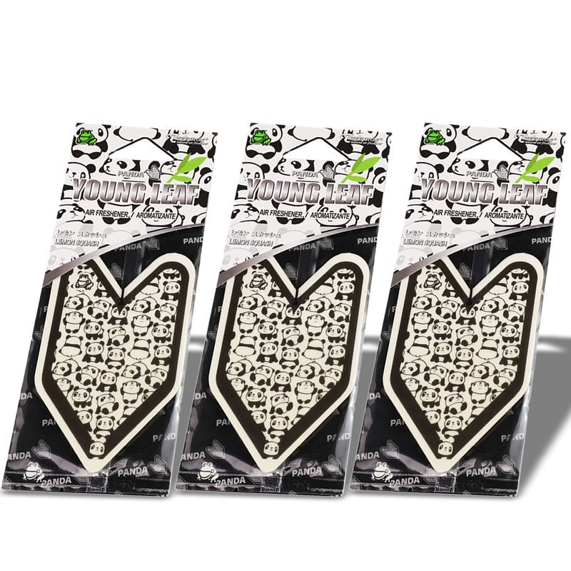 3x Tree Frog Young Leaf Paper Panda/Lemon Squash Scent Air Freshener Home/Office-Miscellaneous-BuildFastCar