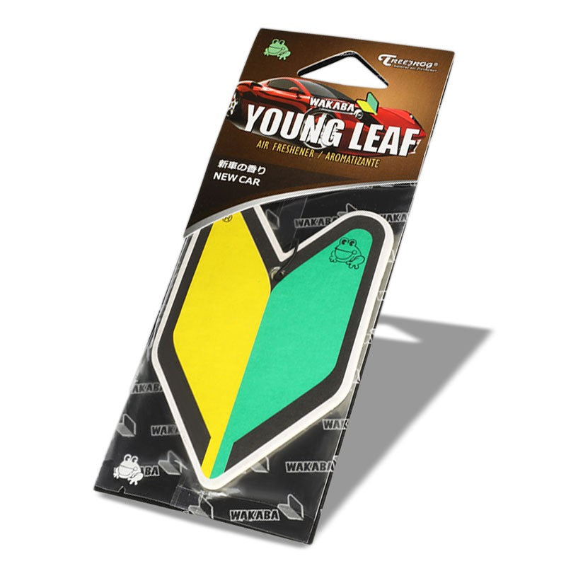 1x Tree Frog Young Leaf Paper JDM New Driver/New Car Squash Scent Air Freshener-Miscellaneous-BuildFastCar