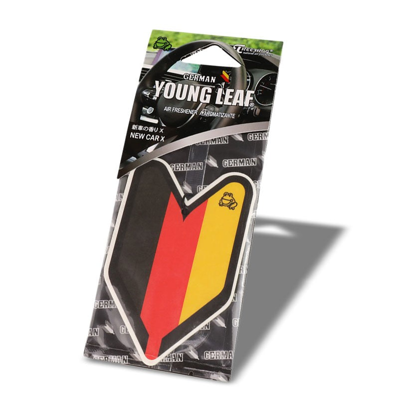 1x Tree Frog Young Leaf Paper Germany/New Car X Scent Air Freshener Indoor Auto-Miscellaneous-BuildFastCar