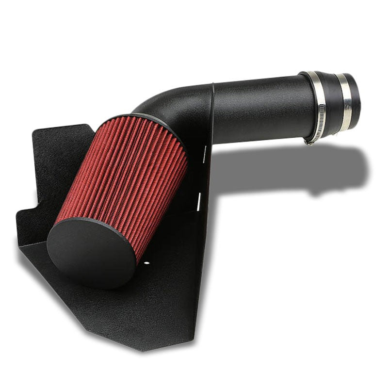 Black Aluminum Cold Air Intake+Heat Shield For Chevy 96-00 C/K-Series Yukon-Performance-BuildFastCar