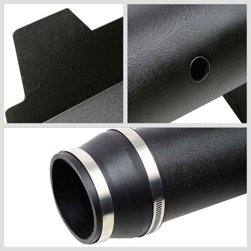 Black Aluminum Cold Air Intake+Heat Shield For Chevy 96-00 C/K-Series Yukon-Performance-BuildFastCar