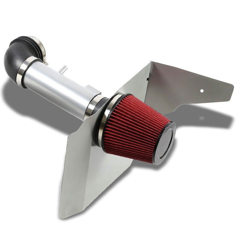 Cold Air Intake Kit Silver Pipe+Heat Shield For Chevrolet 10-11 Camaro V6 3.6L-Performance-BuildFastCar