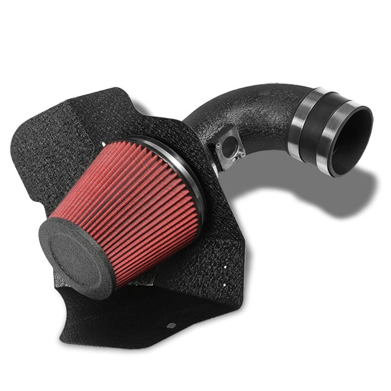 Cold Air Intake Kit Black Pipe+Filter+Heat Shield For Cadillac 09-10 CTS V V8-Performance-BuildFastCar