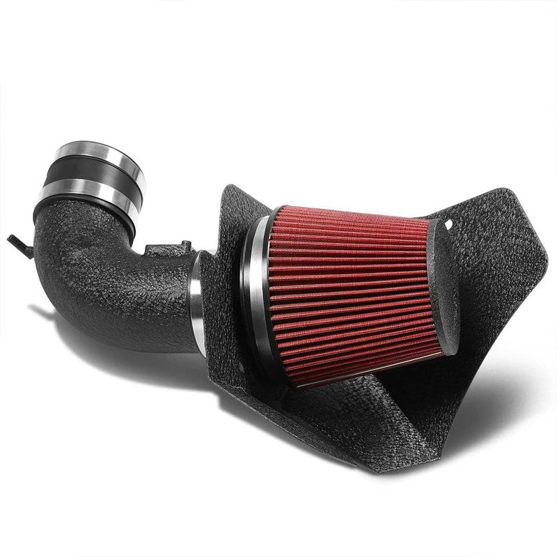 Cold Air Intake Kit Black Pipe+Filter+Heat Shield For Cadillac 09-10 CTS V V8-Performance-BuildFastCar